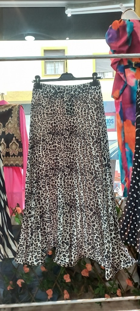 Falda Plisada Animal Print